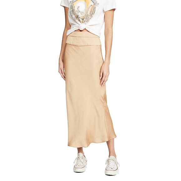 NWOT Free People Normani Bias Satin Skirt size 2 - Picture 6 of 8